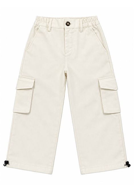 Pantaloni cargo BRIAN RUSH KIDS | 120 PA 165OFF WHITE